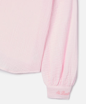 Maira Jr Shirt in pink cotton muslin