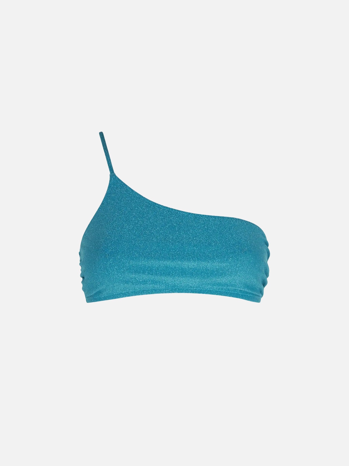 Bralette monospalla in lurex sky