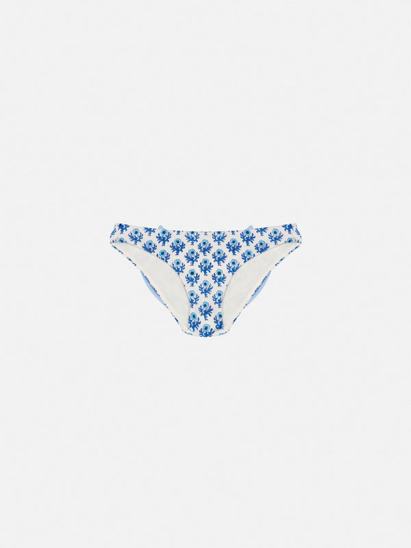 Madame swim briefs with bow and flower print