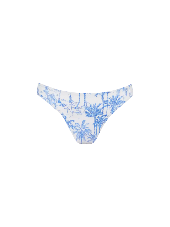 Bikini a bralette Gaia Maia con stampa toile de jouy