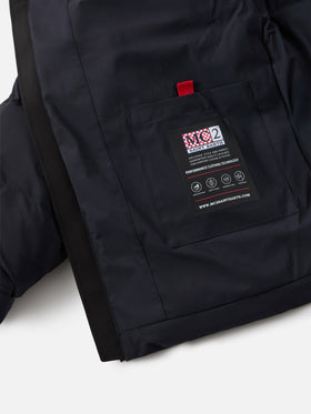 Man navy blue hooded puffer jacket Maier