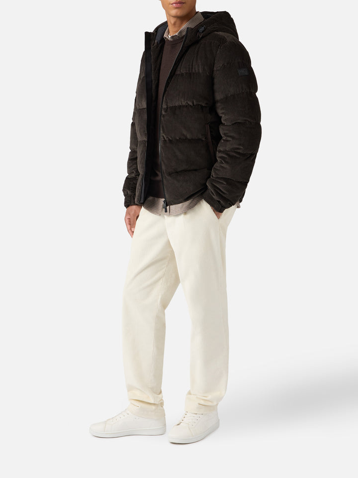 Giacca imbottita con cappuccio Maier Pocket Corduroy