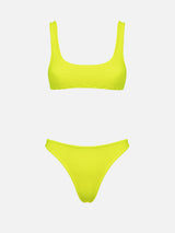 Bikini da donna classico crinkle giallo fluo Naima Naomi