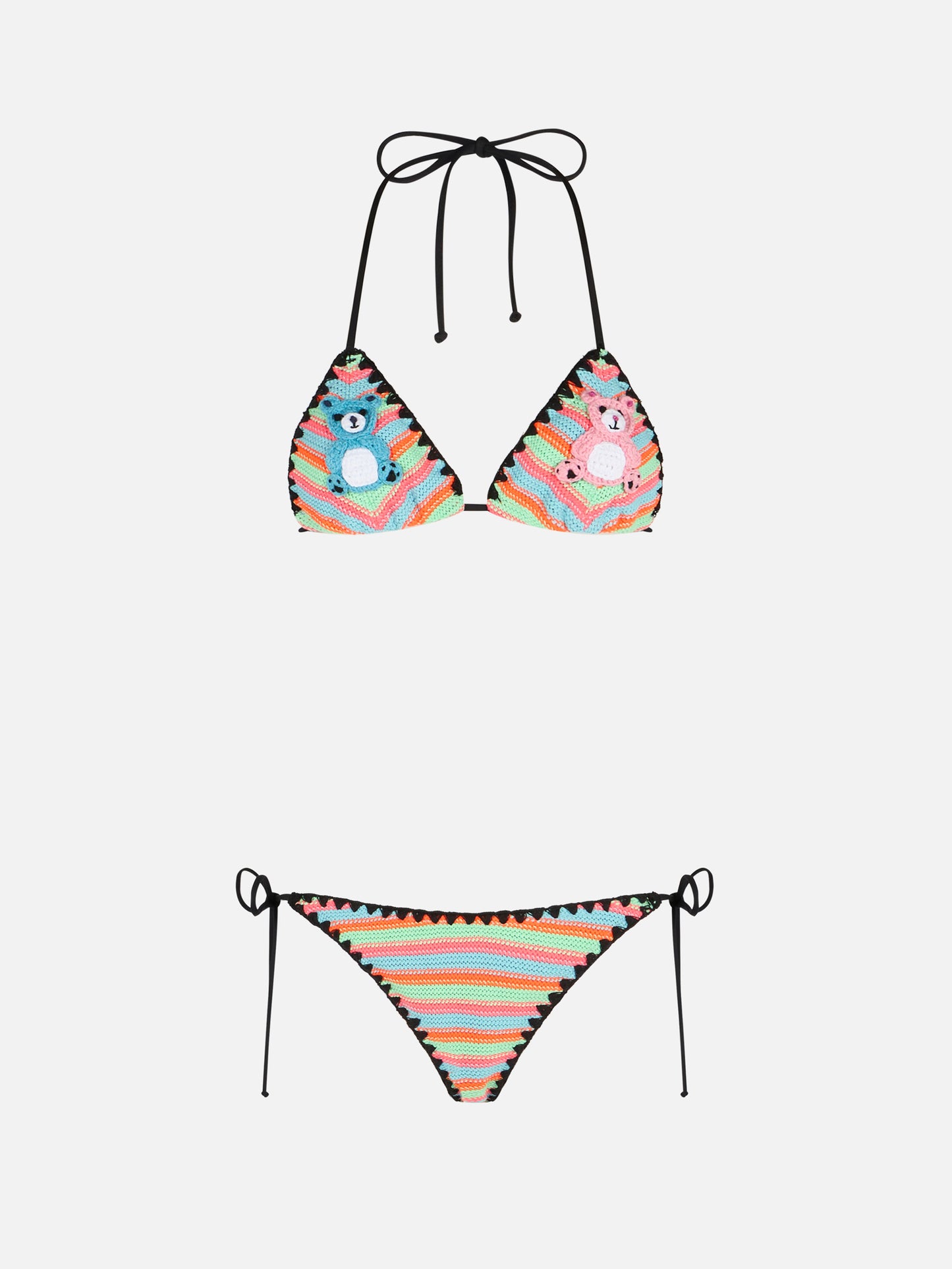 Bikini a triangolo all'uncinetto da donna Maleah con patch | BEEPY BELLA SPECIAL EDITION