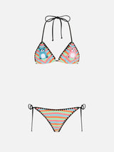 Bikini a triangolo all'uncinetto da donna Maleah con patch | BEEPY BELLA SPECIAL EDITION