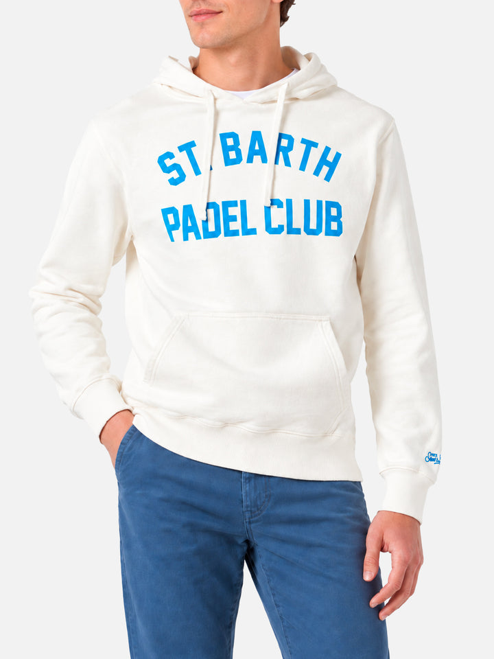 Weißes Manhattan-Sweatshirt mit St. Barth Padel Club-Print 