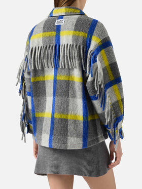 Woman overshirt with fringes