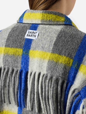 Woman overshirt with fringes