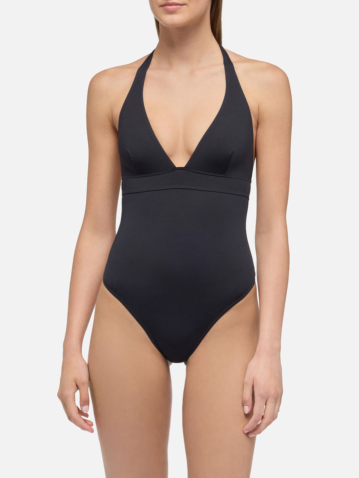 Marylin black one-piece swimsuit