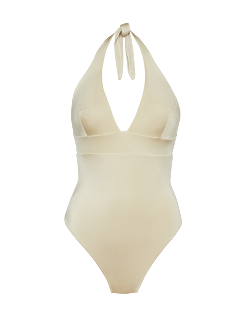 Marylin shimmer gold one-piece swimsuit - MC2 Saint Barth