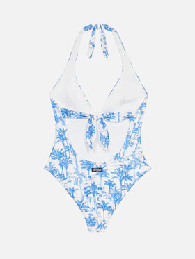 Costume intero Marylin con stampa toile de Jouy