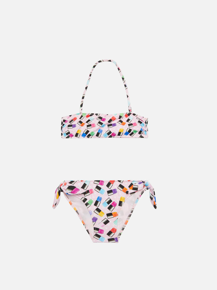 Bikini da bambina stampa make up