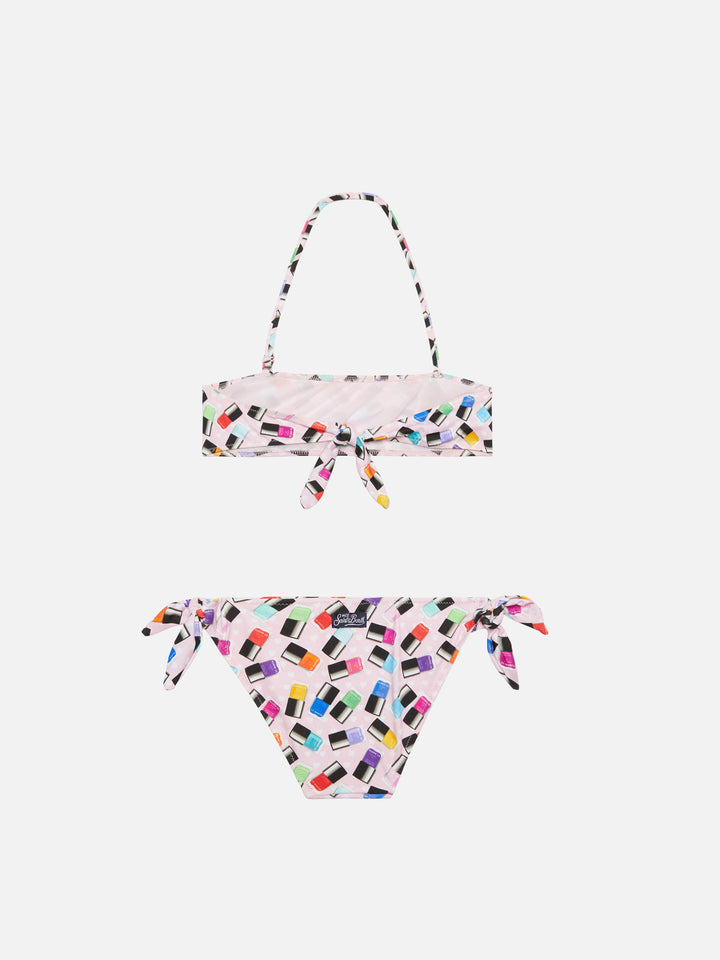 Bikini da bambina stampa make up