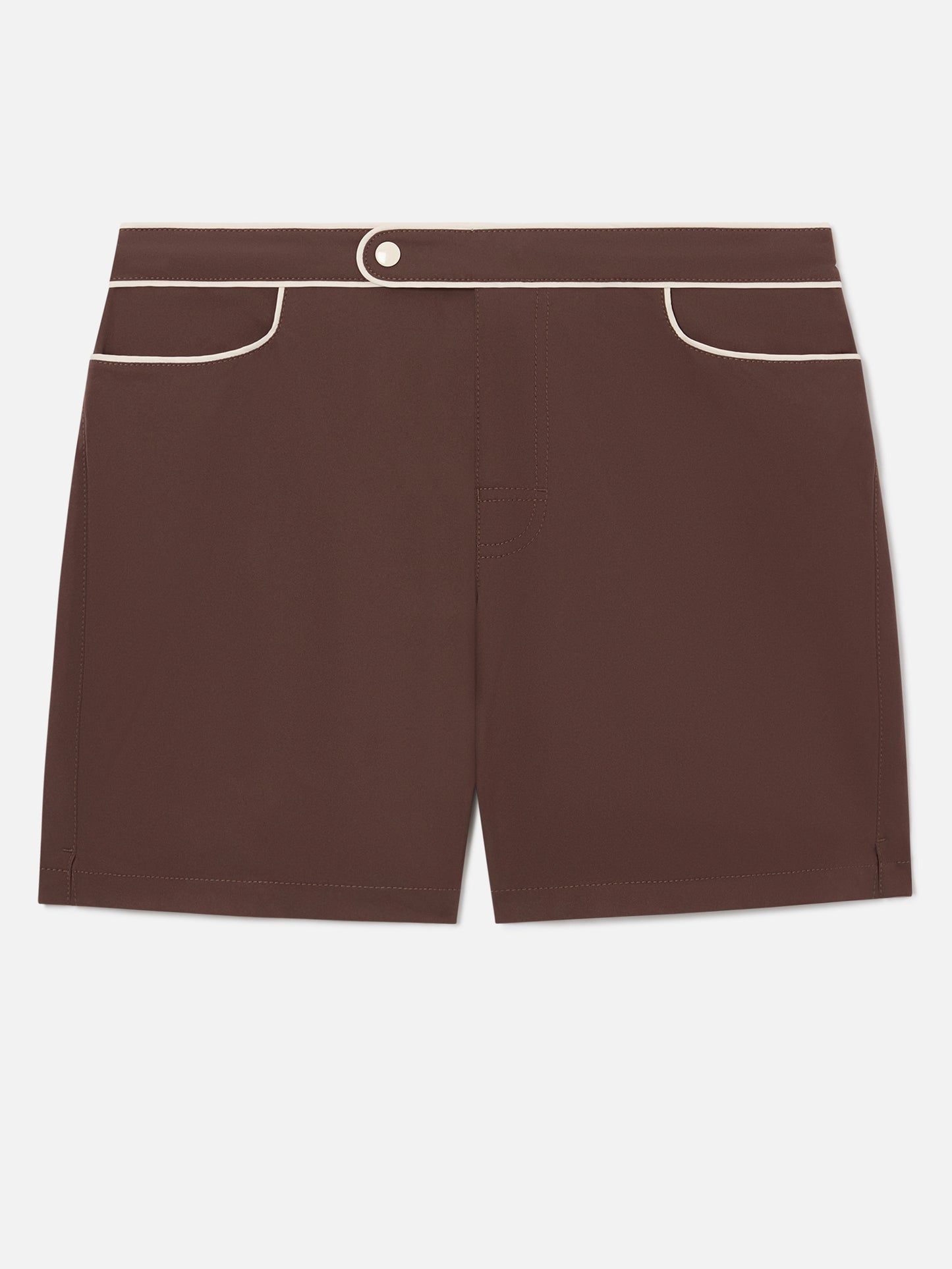 Short de bain Master Piping marron 
