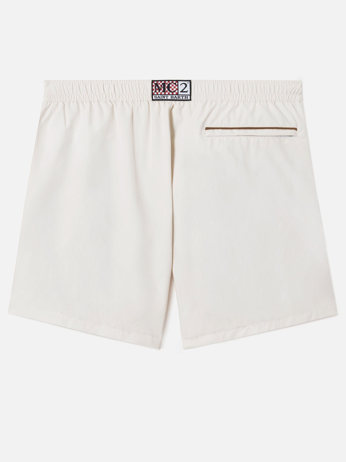 Master Piping swim shorts in solid white