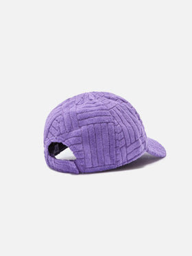 Matthew purple terry cloth cap