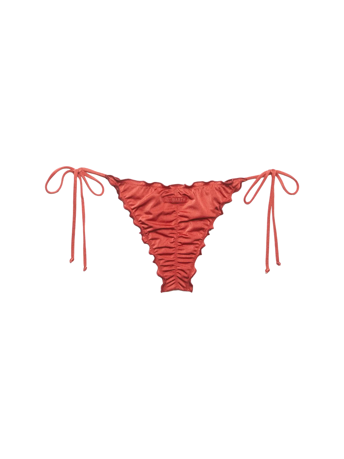 Miami Cheeky schimmernde ziegelrote Badehose