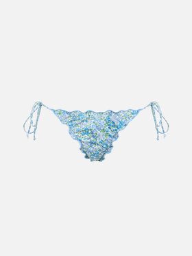 Woman Joanna Luise cheeky swim briefs Miami | MADE WITH LIBERTY FABRIC - MC2 Saint Barth