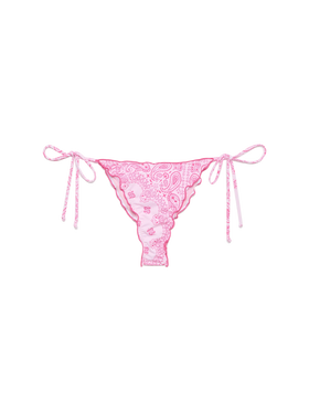 Miami cheeky swim briefs with bandanna print