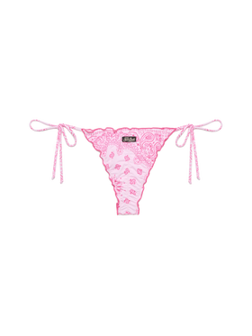 Miami cheeky swim briefs with bandanna print