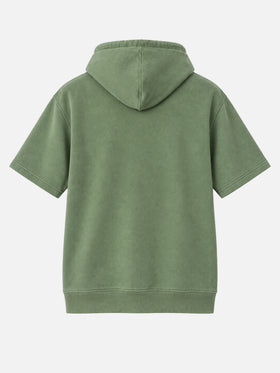 Mike Hoodie mit kurzen Ärmeln in Grün 