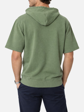 Mike Hoodie mit kurzen Ärmeln in Grün 