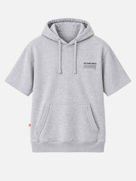 Mike grey short-sleeve hoodie