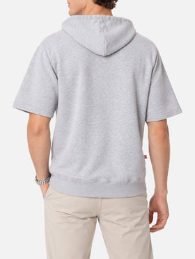Mike grey short-sleeve hoodie