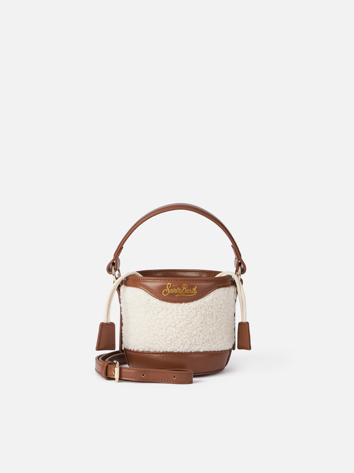 Bucket Bag Mila mit Teddy-Details