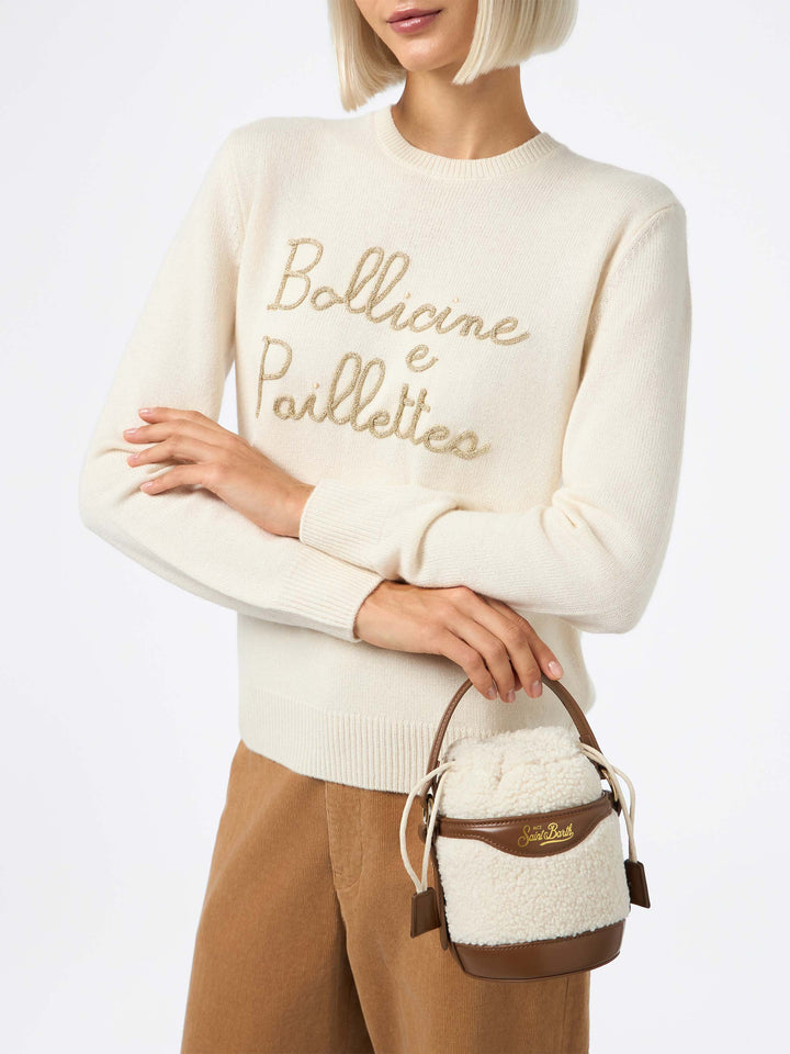 Bucket Bag Mila mit Teddy-Details