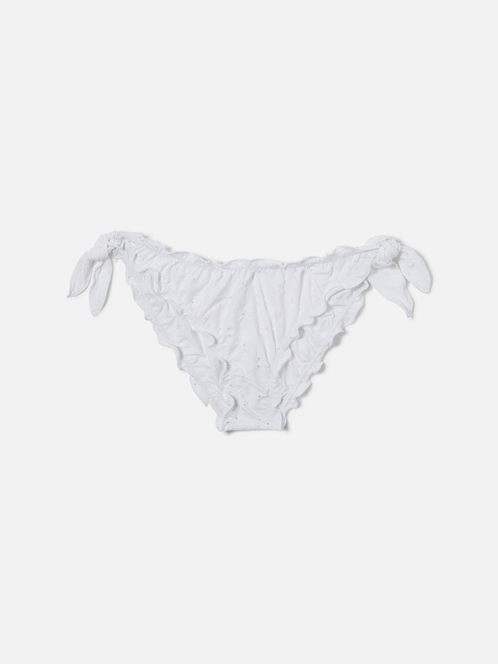 Bikini Sagittarius Moon in sangallo bianco