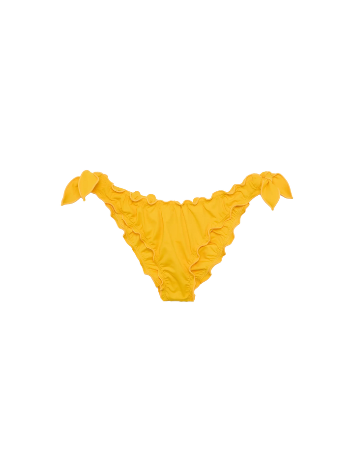 White yellow classic triangle bikini Sagittarius Moon