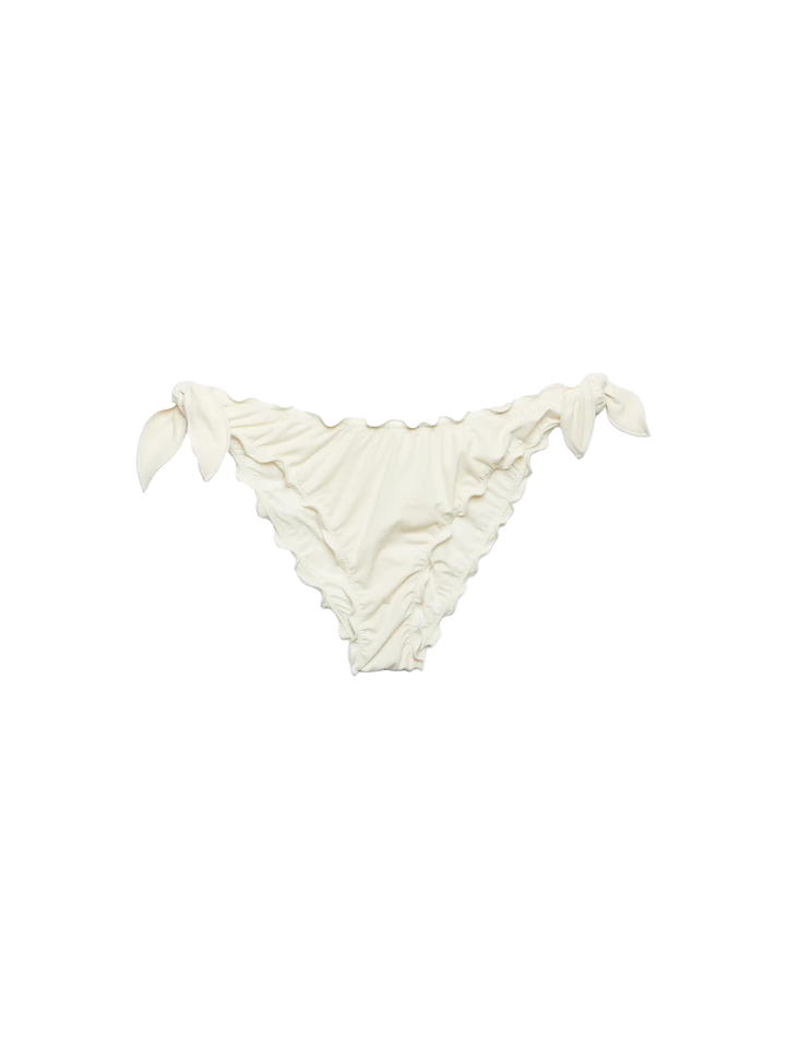 White cream classic triangle bikini Sagittarius Moon