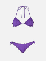 Bikini a triangolo classico viola da donna Sagittarius Moon