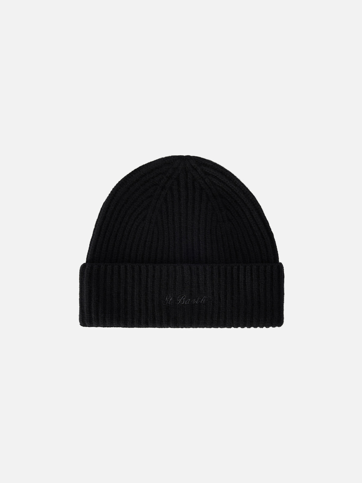 Gorro de lana Black Moss con bordado del logo 