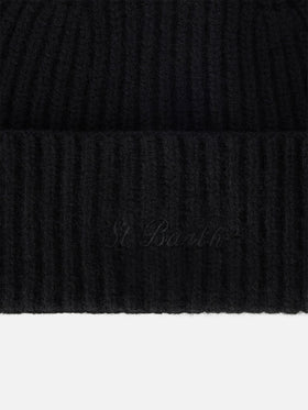 Gorro de lana Black Moss con bordado del logo 