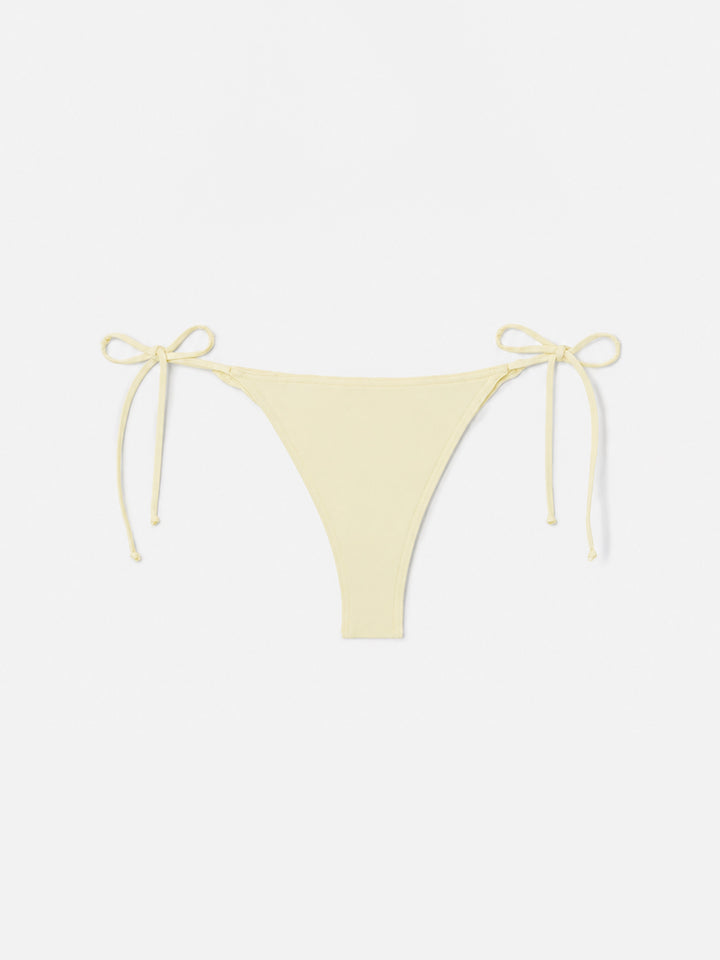 Bikini triangle Leah Marielle butter yellow à nouer 