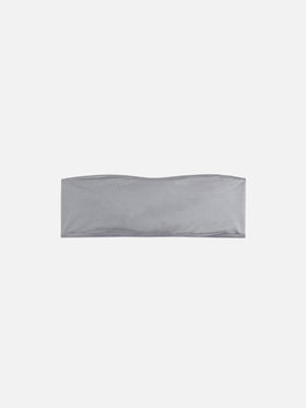 Rebby shimmer grey bandeau top - MC2 Saint Barth