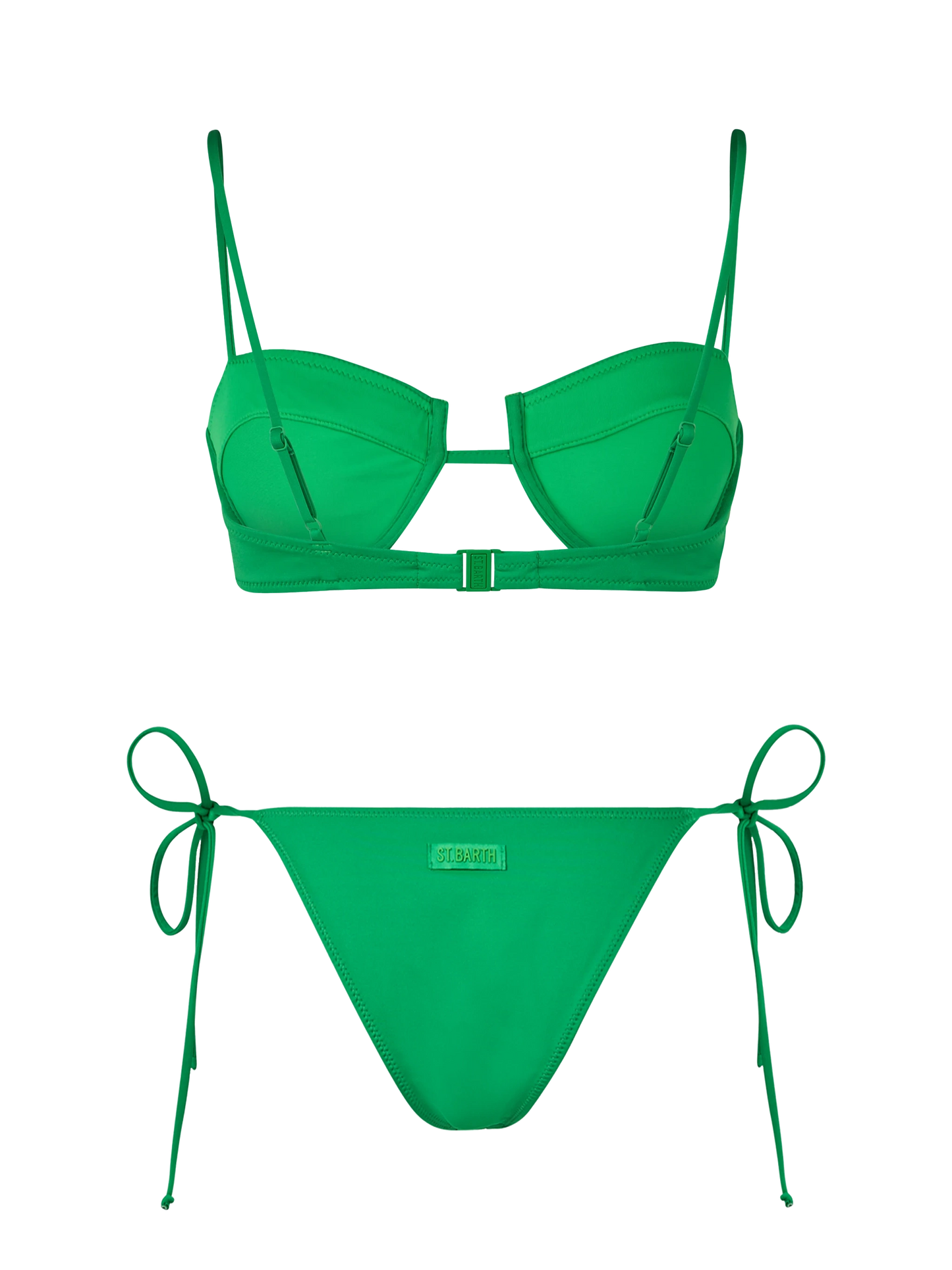 Bikini da donna a bralette con ferretto Salina Marielle verde