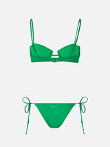 Grüner Bügel-Bralette-Bikini für Damen Salina Marielle