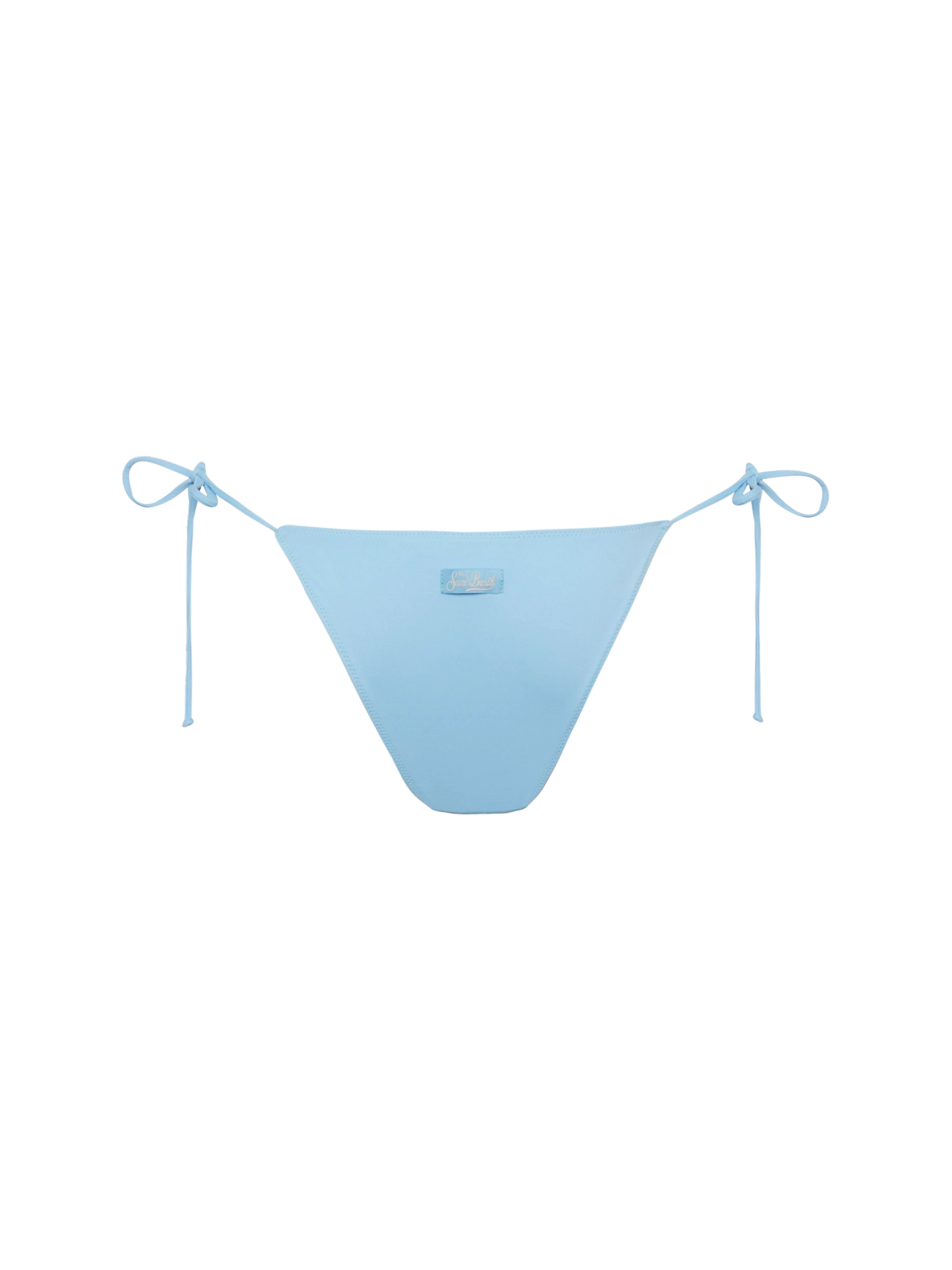 Marielle light blue classic swim briefs with striped rhinestone embellishment - MC2 Saint Barth