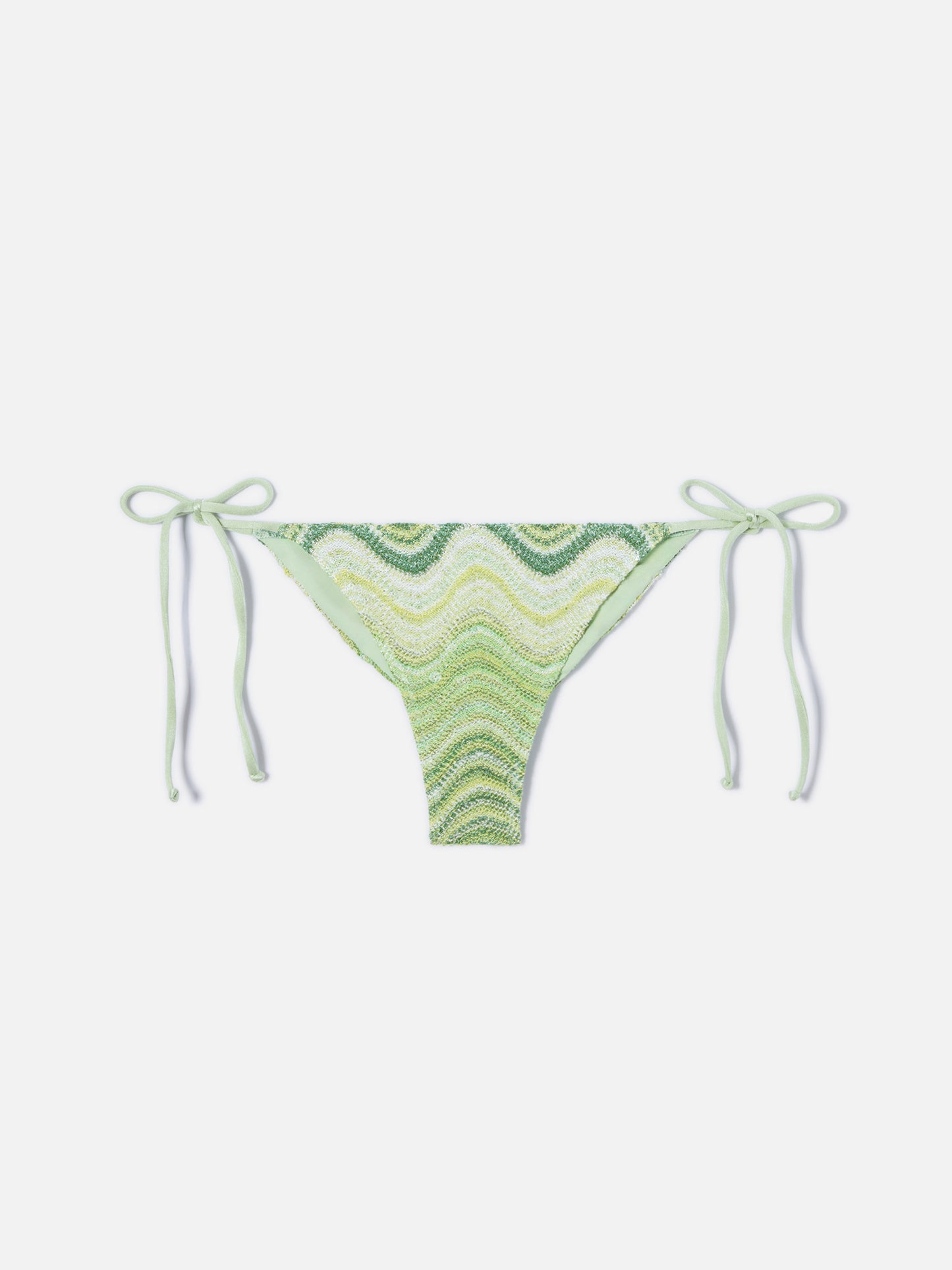 Marielle brazilian bikini bottoms in raschel fabric with sequin detail