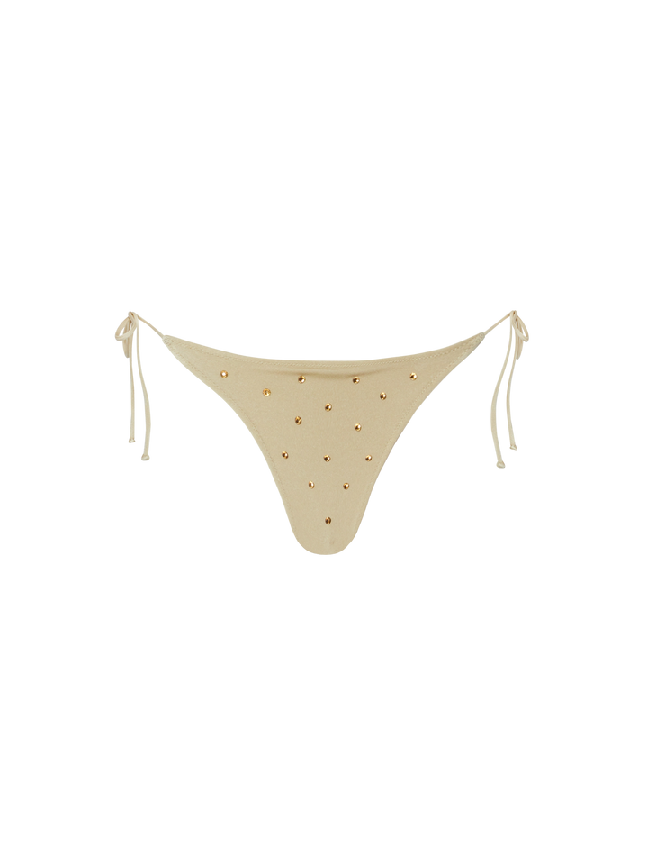 Gold bralette bikini Paloma Marielle with rhinestone embellishment