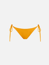 Woman ochre yellow classic swim briefs Marielle