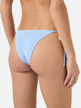 Leah Marielle light blue crinkle triangle bikini