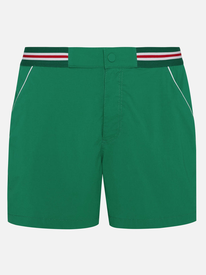 Green fitted cut swim shorts Nad