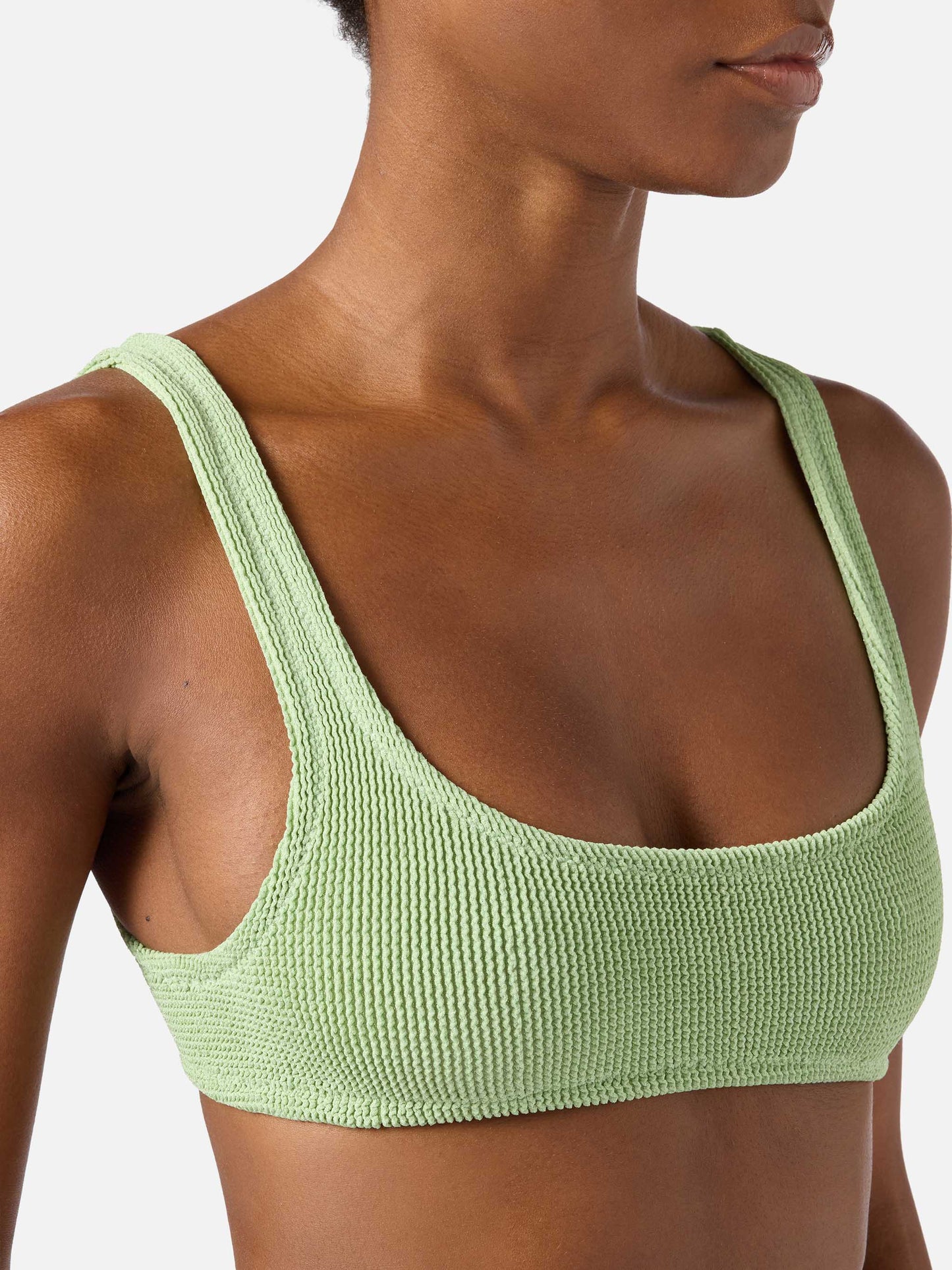 Bikini Naima Naomi en crinkle lurex vert clair 
