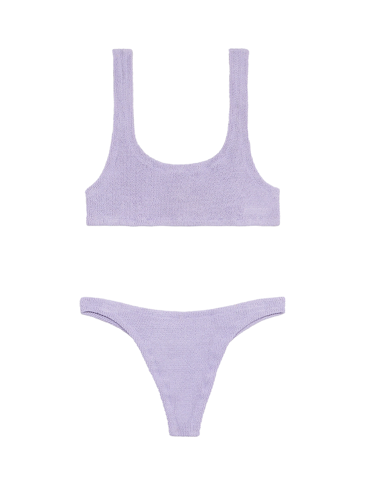 Bralette bikini Naima Naomi in lilac crinkle - MC2 Saint Barth