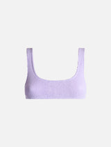 Woman lilac classic crinkle bralette Naima