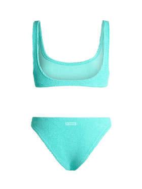 Woman water green classic crinkle bikini Naima Elise - MC2 Saint Barth